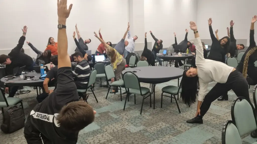 aula de ginástica laboral