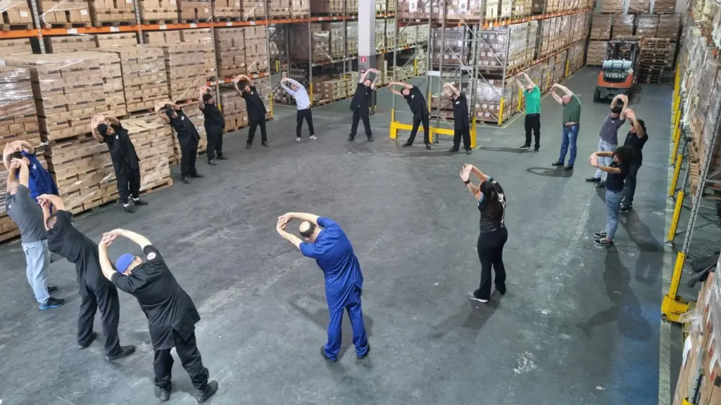 aula de ginástica laboral